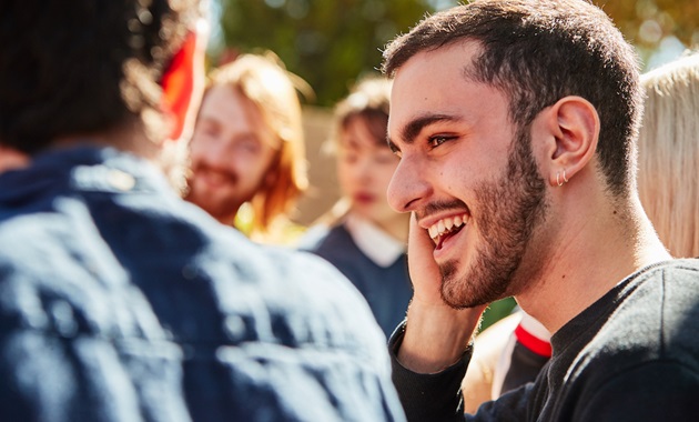 student smiling