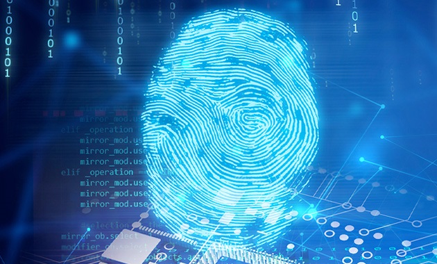 Forensic fingerprint graphic