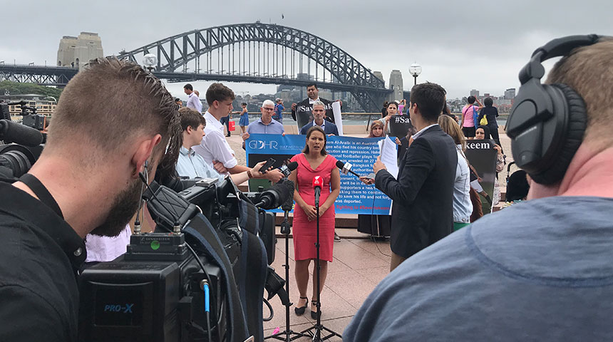 Elaine speaking in Sydney