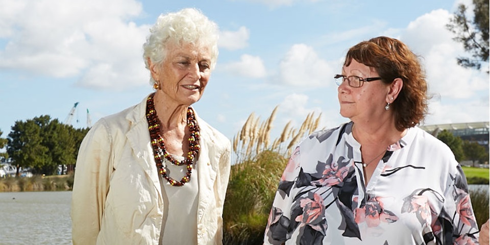 Fiona Stanley and Rhonda Marriott