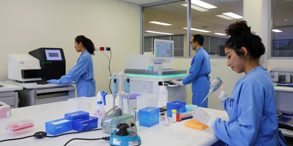 Scientists in the Genomics Core Laboratories