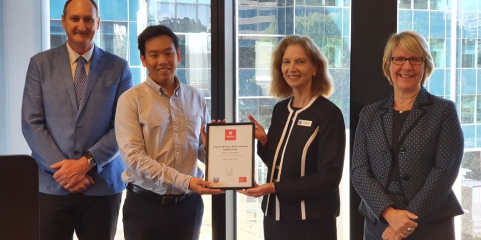 Harry Butler Institute awards being presented at Chevron offices