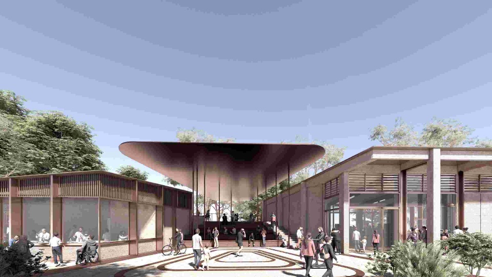 Image 1 Architectural drawing of Harry Butler Science Centre