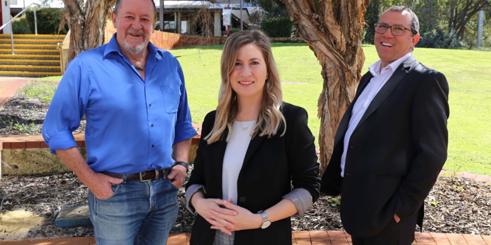 Steve Wilton, Loren Flynn and Anthony Akkari, who are working on a drug to treat MND