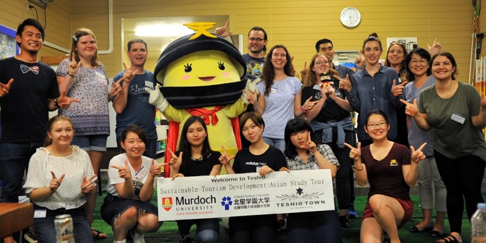 Murdoch students in Teshio on their Sustainable Tourism Development: Asian Study Tour