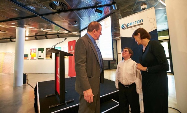 Steve Wilton and Sue Fletcher with DMD patient