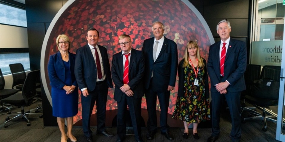 Premier Mark McGowan and Governor Kim Beazley at Murdoch University's ANPC