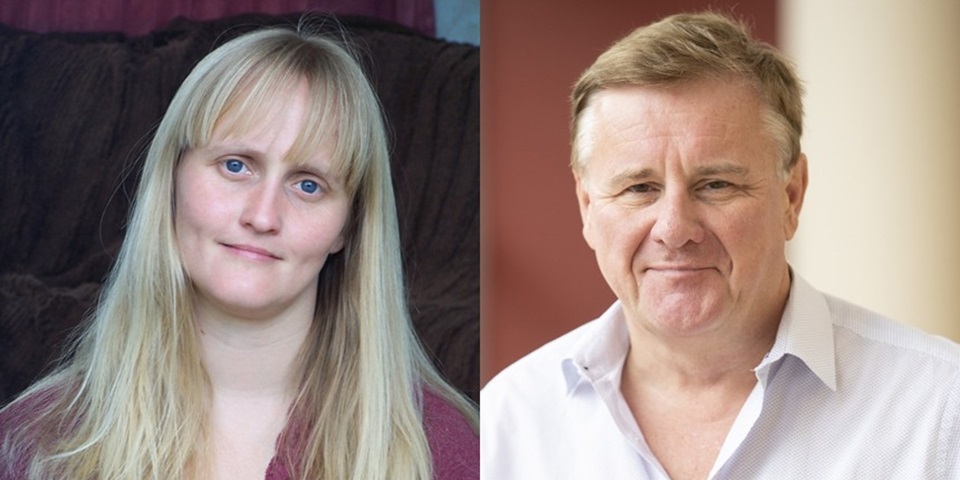 Professor Elaine Holmes and Professor Jeremy Nicholson side by side profile photos