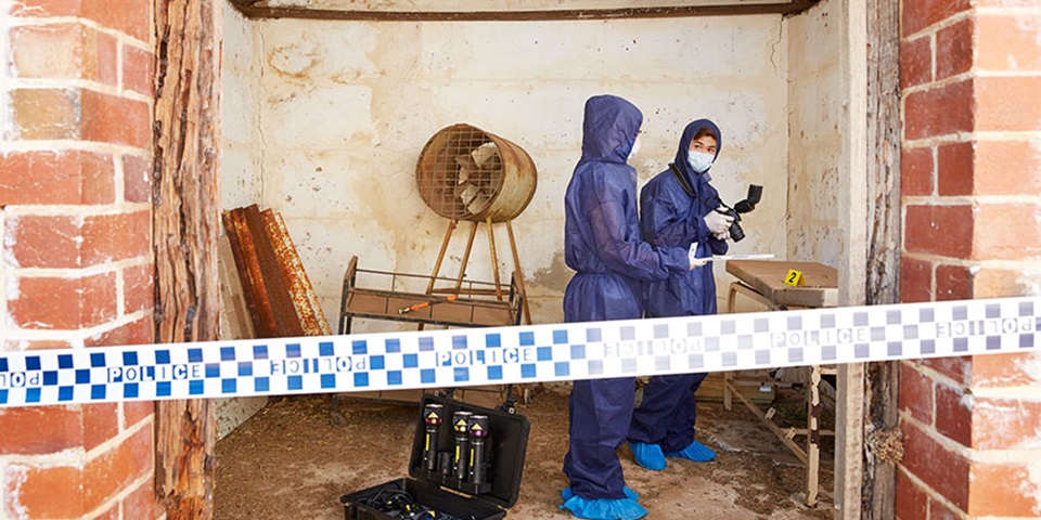 students gathering evidence at crime scene students gathering evidence at crime scene