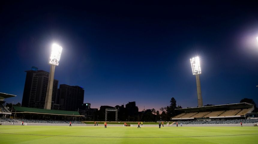 WACA at night
