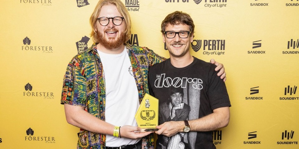 William Turner and Cameron Whiteford at the WA Made Film Festival 2024