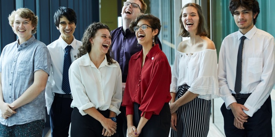 Westpac scholarship winning students