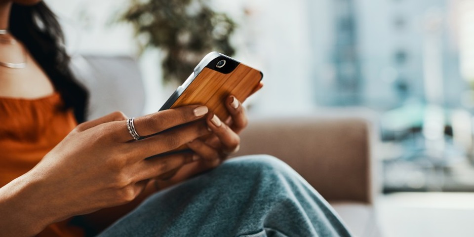 woman on phone