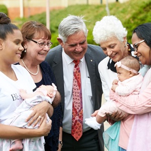 community with baby